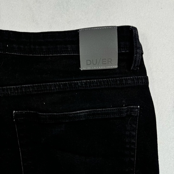 Du/Er Straight Leg Jeans Mens Size 32X32 Black Mid Rise - Picture 13 of 13